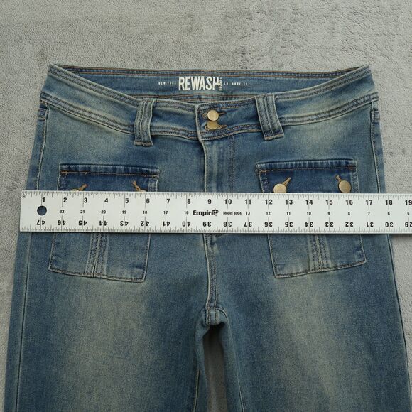 Rewash Jeans Women's Size 16 Blue High-Rise Flare Denim Pants 32" Inseam Stretch - Picture 8 of 16